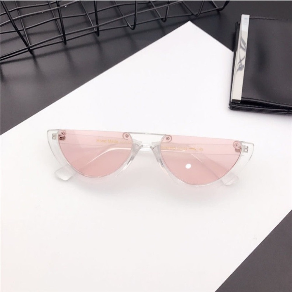 “Maxi” Half Frame Tiny CatEye Shades